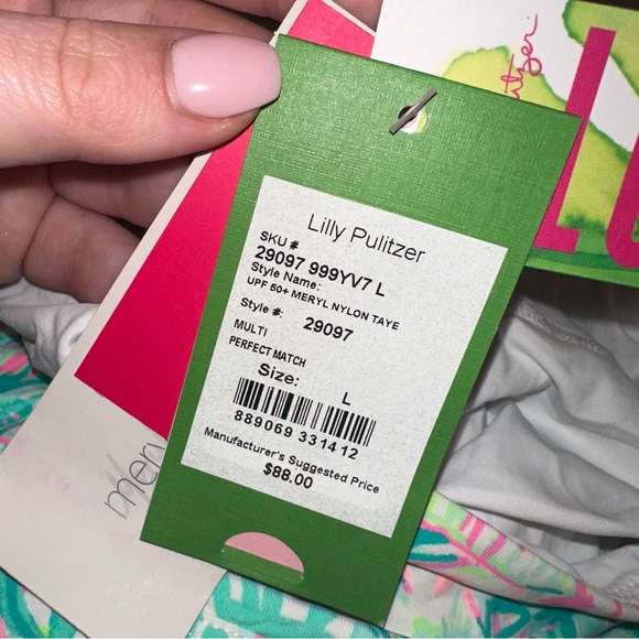 Lilly Pulitzer UPF 50+ Meryl Nylon Luxletic Taye Tennis Skort L NWT - Picture 6 of 6